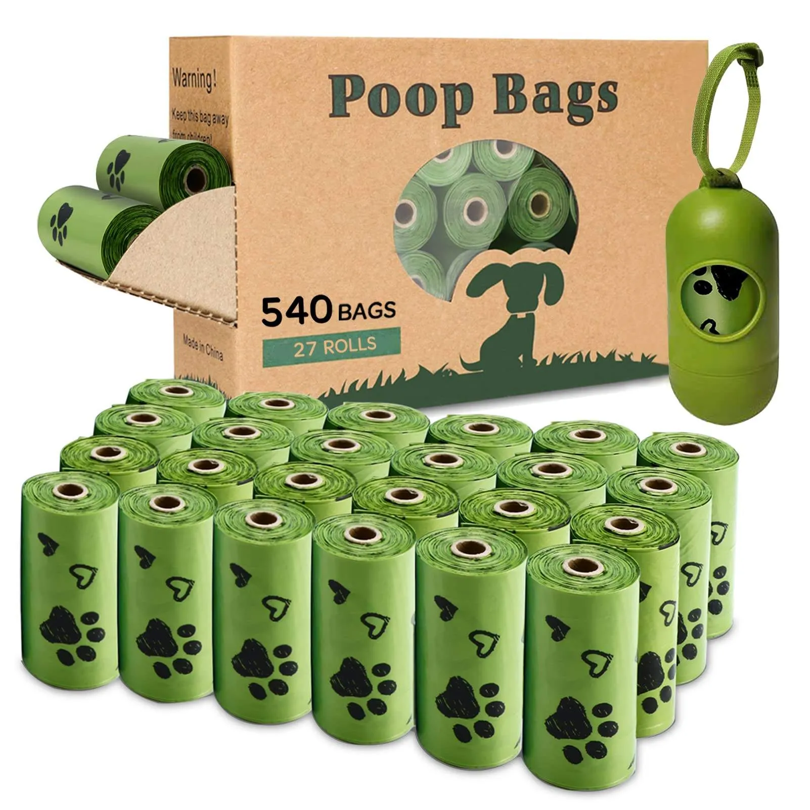 Wholesale custom printed scented waste pet dog poop bag box pet waste bag dog poop bag