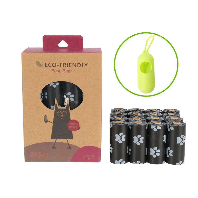 dog compostable poop bags trash pet waste disposal dog poop bag 50 pieces dog poop waste bag dispen