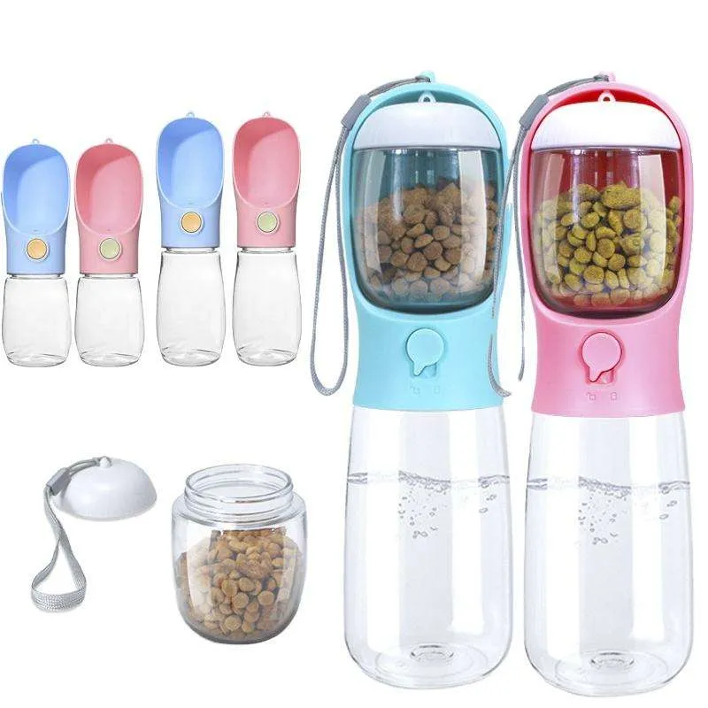 OEM Wholesale Manufacturer Food Grade walking Portable Leak Proof plastic dog water bottle Puppy Pet Travel Water Bottle For Dog
